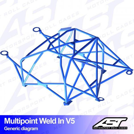 Roll Cage BMW (E30) 3-Series 2-doors Coupe AWD MULTIPOINT WELD IN V5