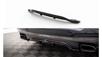 Splitter BMW X3 G01 M-Pack Rear Central with Diffuser Gloss Black