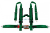 Racing seat belts 4p 2" Green - Offroad