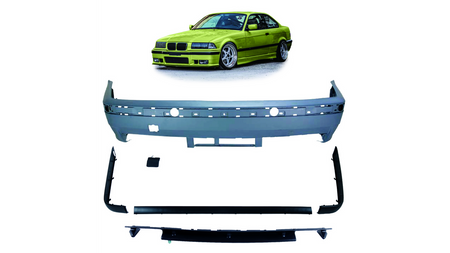 Bumper BMW 3 E36 Rear with Diffuser