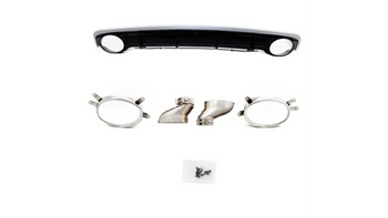 Dyfuzor Audi A7 C7 Facelift Tył z końcówkami