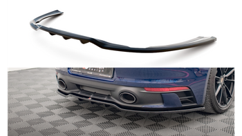 Splitter Porsche 911 Carrera Aero Carrera GTS 992 Rear Central with Diffuser v.1 Gloss Black