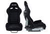 Racing seat SLIDE X3 suede Black L