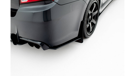 Splitter Subaru Impreza WRX STI Mk3 Rear Side Street Pro Facelift Black-Red