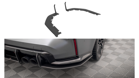 Splitter BMW 3 G80 M-Pack Rear Side Street Pro Black