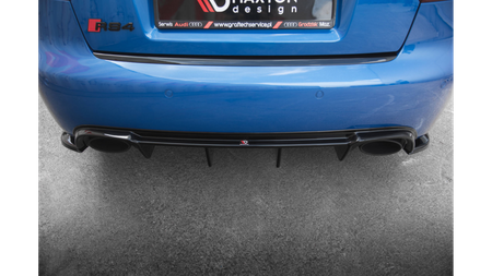 Diffuser Audi RS4 B7 Rear Valance Gloss Black