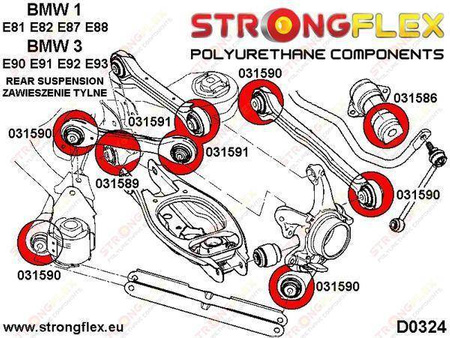 Rear lower lateral arm to chassis bush SPORT