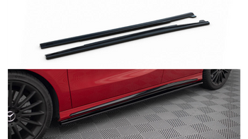 Diffuser Mercedes-Benz A W176 CLA 117 AMG CLA 117 AMG LINE Facelift Side Skirts Gloss Black