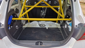 Rear upper strut bar Opel Corsa D E OPC White