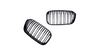 Grill BMW 1 F20 F21 Facelift podwójne żeberka Gloss Black