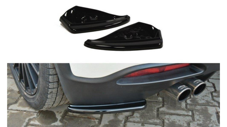 Splitter Fiat Grande Punto Abarth Tył Boczne Gloss Black