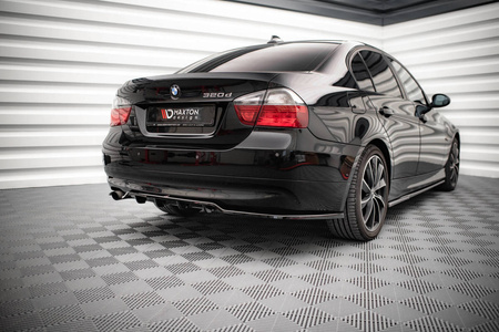 Splitter BMW 3 E90 Rear Central with Diffuser Gloss Black