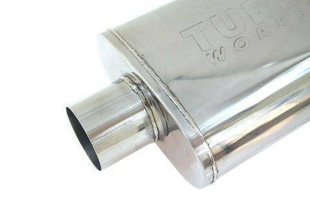 Center Muffler 76-63,5mm TurboWorks LT 304SS 355mm