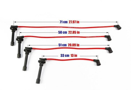 Przewody zapłonowe PowerTEC HONDA CIVIC INTEGRA AERODECK 98-01 Niebieskie