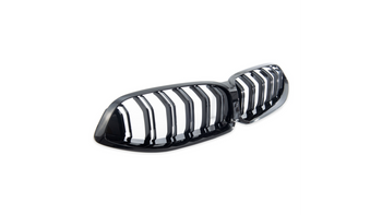 Grill BMW 8 G15 F92 G14 G16 podwójne żeberka Gloss Black