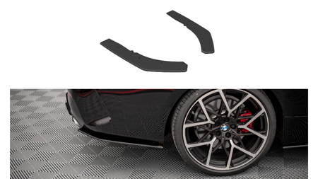 Splitter BMW 4 G22 M-Pack Rear Side Street Pro Black-Red