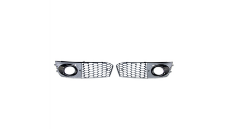 Fog Light Covers Audi A4 B8 Gloss Black