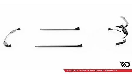 Zestaw splitterów BMW 2 G87 M-Pack Carbon