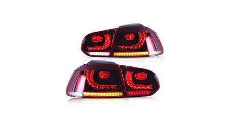 Lampy Volkswagen Golf VI Tył Dynamic LED Red