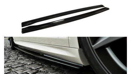 Diffuser Volkswagen Passat CC R36 Rline Side Skirts Gloss Black