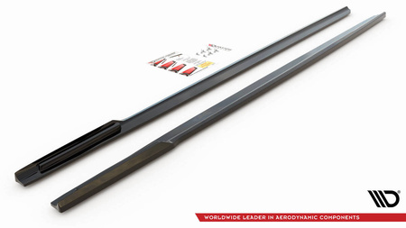 Diffuser BMW 7 G11 Facelift M-Pack Side Skirts Gloss Black