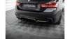 Diffuser BMW 4 F32 F36 F33 M-Pack Rear Valance Single Exhaust Version one side Gloss Black