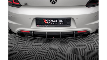 Diffuser Volkswagen Scirocco III R Rear Street Pro Black