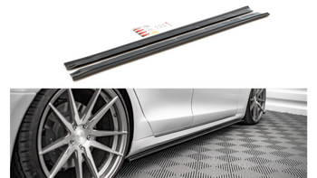 Dokładka Tesla Model S Facelift Progi Gloss Black