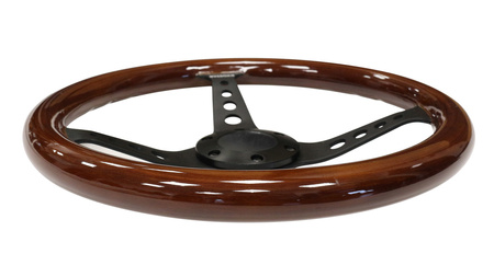 Steering wheel 350mm Wood Black