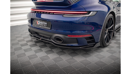 Central Rear Splitter (with vertical bars) V.2 Porsche 911 Carrera Aero / Carrera GTS 992 Gloss Black