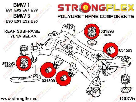 Rear diff front mounting bush