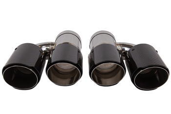 Exhaust Tip 89mmx2 enter 70mm Carbon Gloss Set