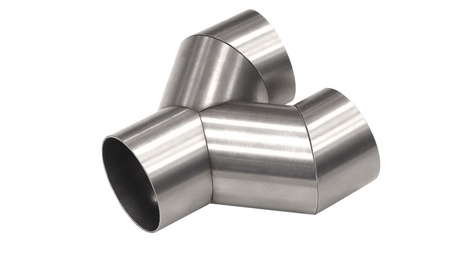 Stainless Y-Pipe Collector  3"-3" 76mm