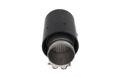 Końcówka tłumika 89mm wejście 65mm Carbon Matt