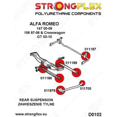 Rear trailing arm - front bush