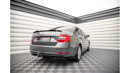 Splitter Skoda Octavia III Facelift Tył Boczne Gloss Black