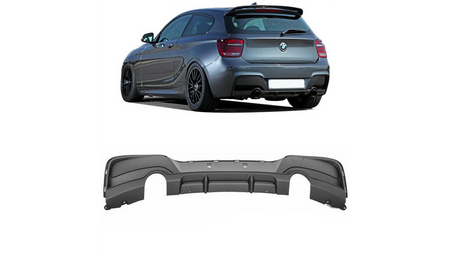 Diffuser BMW 1 F20 F21 Rear Matt Black