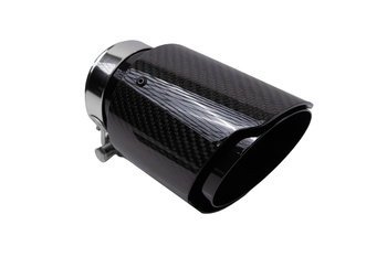 Exhaust 101mm Inlet 76mm Carbon Gloss