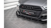 Splitter Audi A3 8V Facelift S-Line Front Pro v.1 + flaps Black