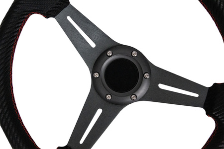 Kierownica Pro 350mm offset:20mm Carbon Red