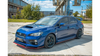 Splitter Subaru WRX STI Front v.3 Gloss Black + Red