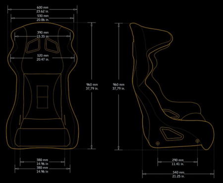 Fotel Sportowy Bimarco Phantom Welur Blue-Black FIA