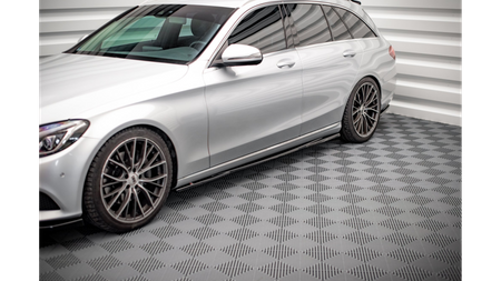 Diffuser Mercedes-Benz C W205 Side Skirts Gloss Black