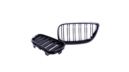 Grill BMW 2 F22 F23 podwójne żeberka Gloss Black