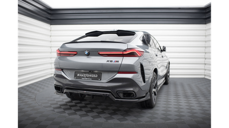 Splitter BMW X6 G06 Facelift M-Pack Tył Środkowy z Dyfuzorem v.2