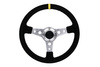 Steering wheel Pro 350mm offset:0mm Suede Black