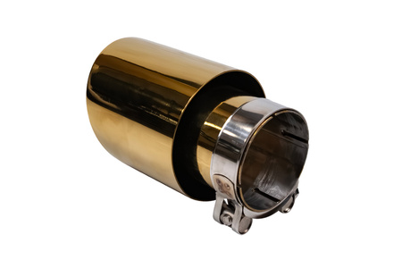 Końcówka tłumika 114mm wejście 76mm Gold