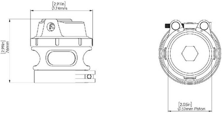 Turbosmart Blow Off Race Port 52mm