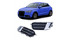 Fog Light Covers Audi A1 8X Silver