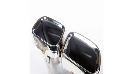 Exhaust Tail Pipes Chrome suitable for MERCEDES C-Class (W205) Sedan (S205) T-Model (A205) Convertible (C205) Coupe Facelift 2019-2021